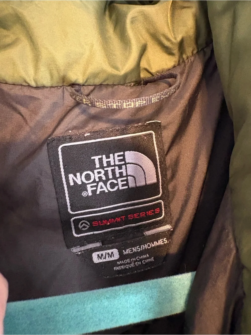 The North Face Summit Series 700 Down Men Med Green Full Zip Puffer Rare VTG